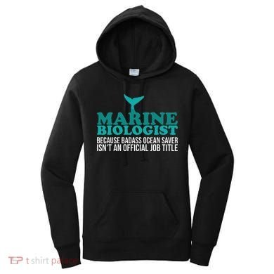 Badass Ocean Saver Future Marine Biologist Women's Hoodie