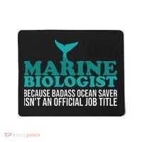 Badass Ocean Saver Future Marine Biologist Mousepad thumb 0
