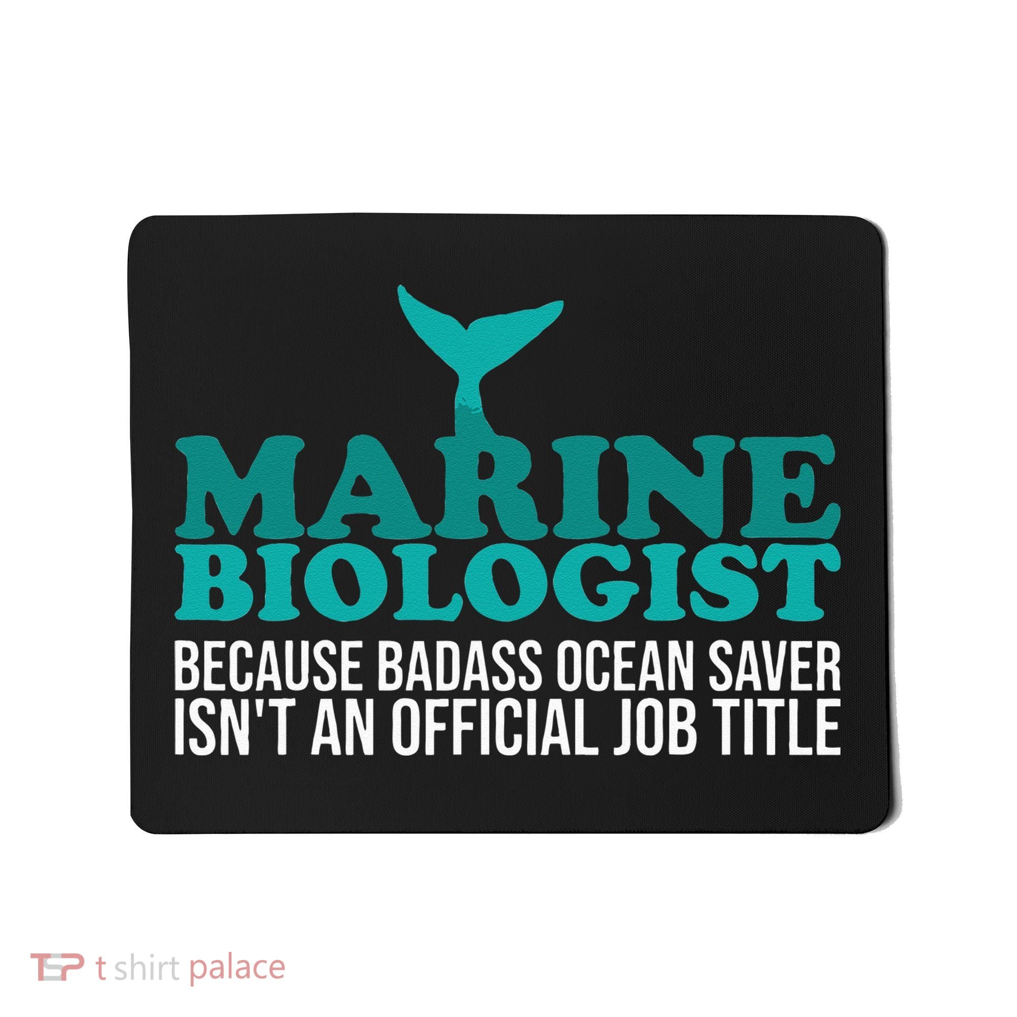 Badass Ocean Saver Future Marine Biologist Mousepad