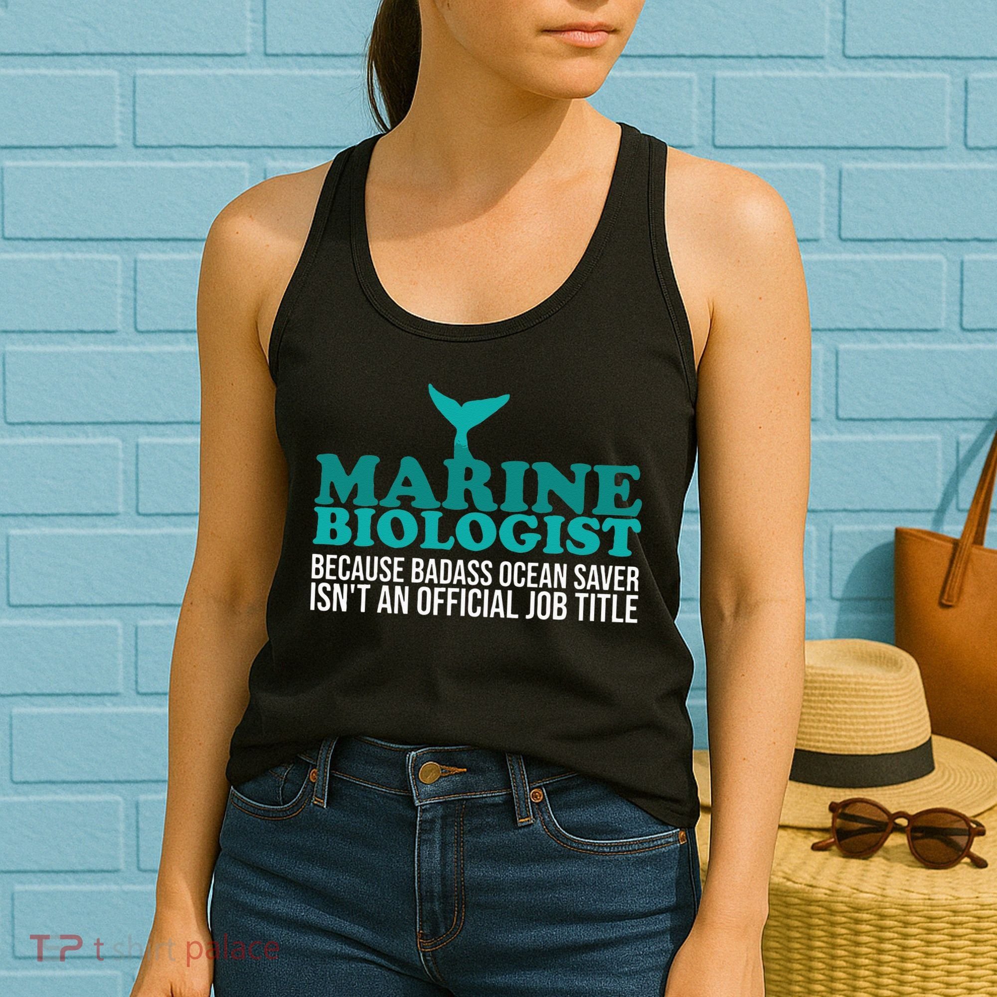 Badass Ocean Saver Future Marine Biologist Women's Tank Top