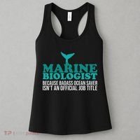 Badass Ocean Saver Future Marine Biologist Women's Tank Top thumb 3