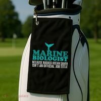Badass Ocean Saver Future Marine Biologist Golf Towel thumb 2