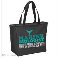 Badass Ocean Saver Future Marine Biologist Tote Bag thumb 2