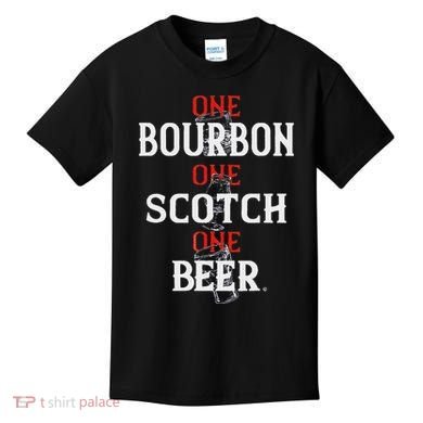 Bourbon One Scotch One Beer Kids T-Shirt