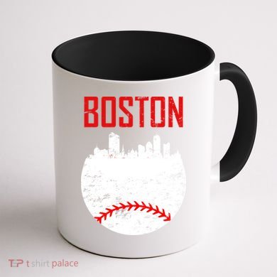 Boston Baseball City Coffee Mug back