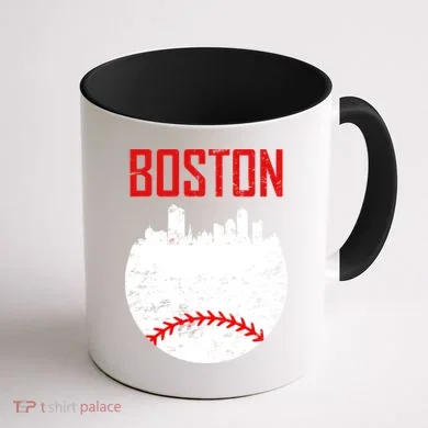 Boston Baseball City Coffee Mug back