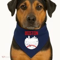 Boston Baseball City USA-Made Doggie Bandana thumb 1