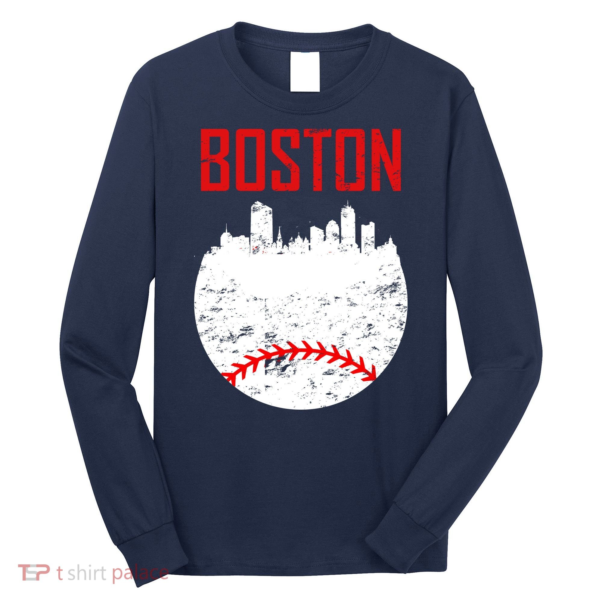 Boston Baseball City Long Sleeve Shirt