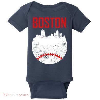 Boston Baseball City Baby Bodysuit