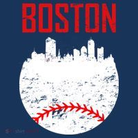 Boston Baseball City Toddler Hoodie thumb 2