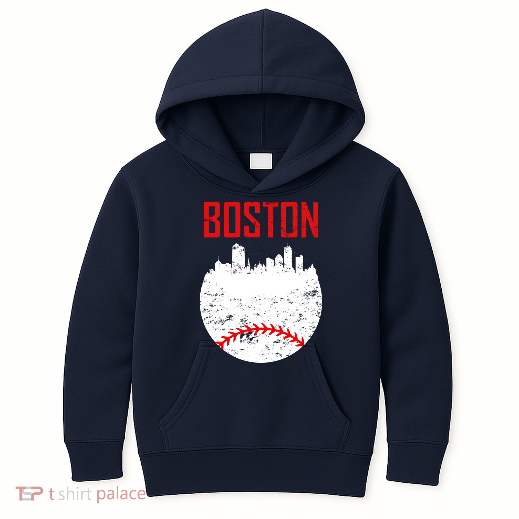 Boston Baseball City Kids Hoodie