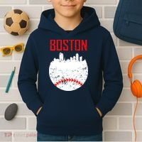 Boston Baseball City Kids Hoodie thumb 2