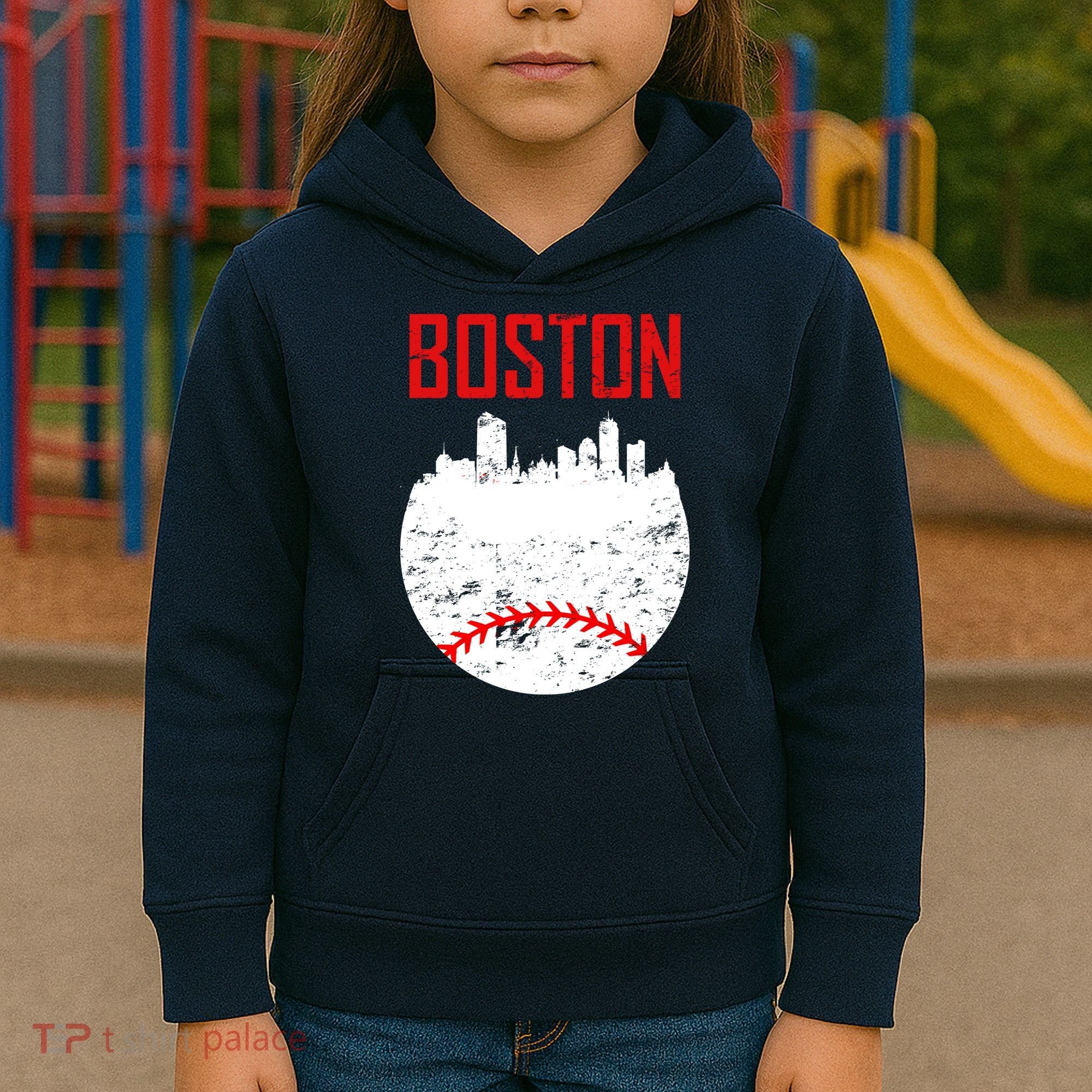 Boston Baseball City Kids Hoodie
