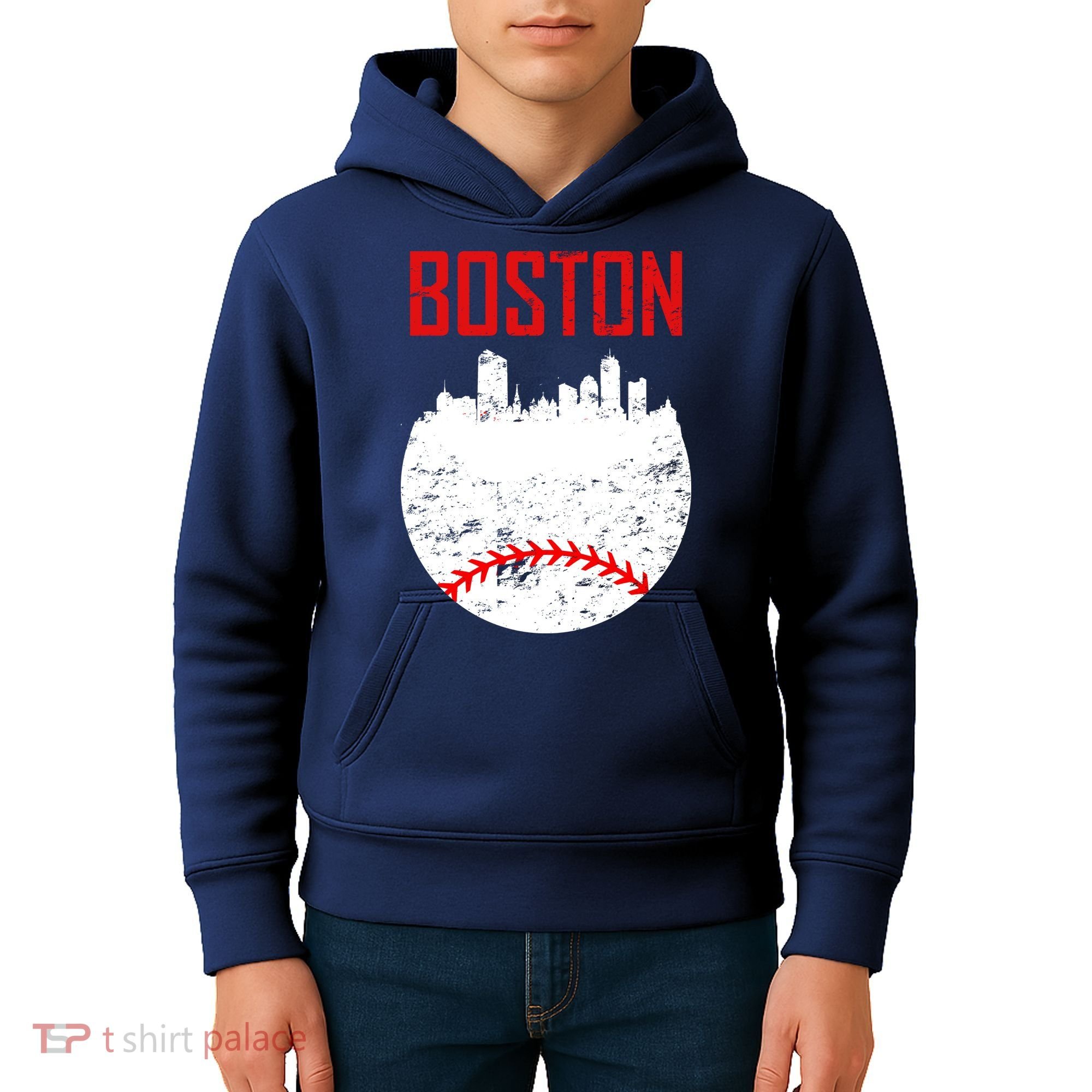 Boston Baseball City Kids Hoodie