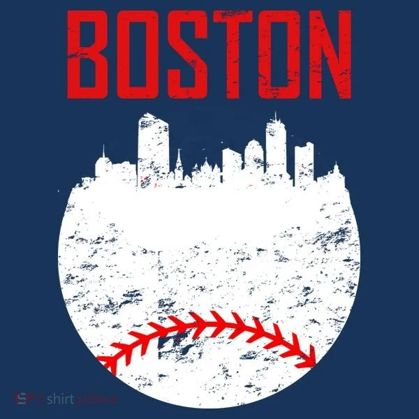 Boston Baseball City Kids Long Sleeve Shirt