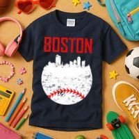 Boston Baseball City Kids T-Shirt thumb 3