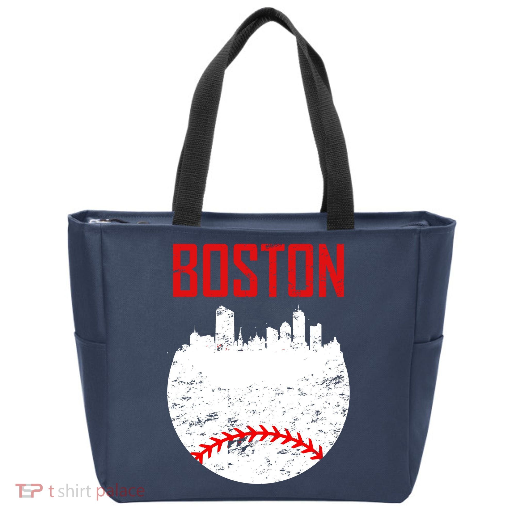 Boston Baseball City Tote Bag