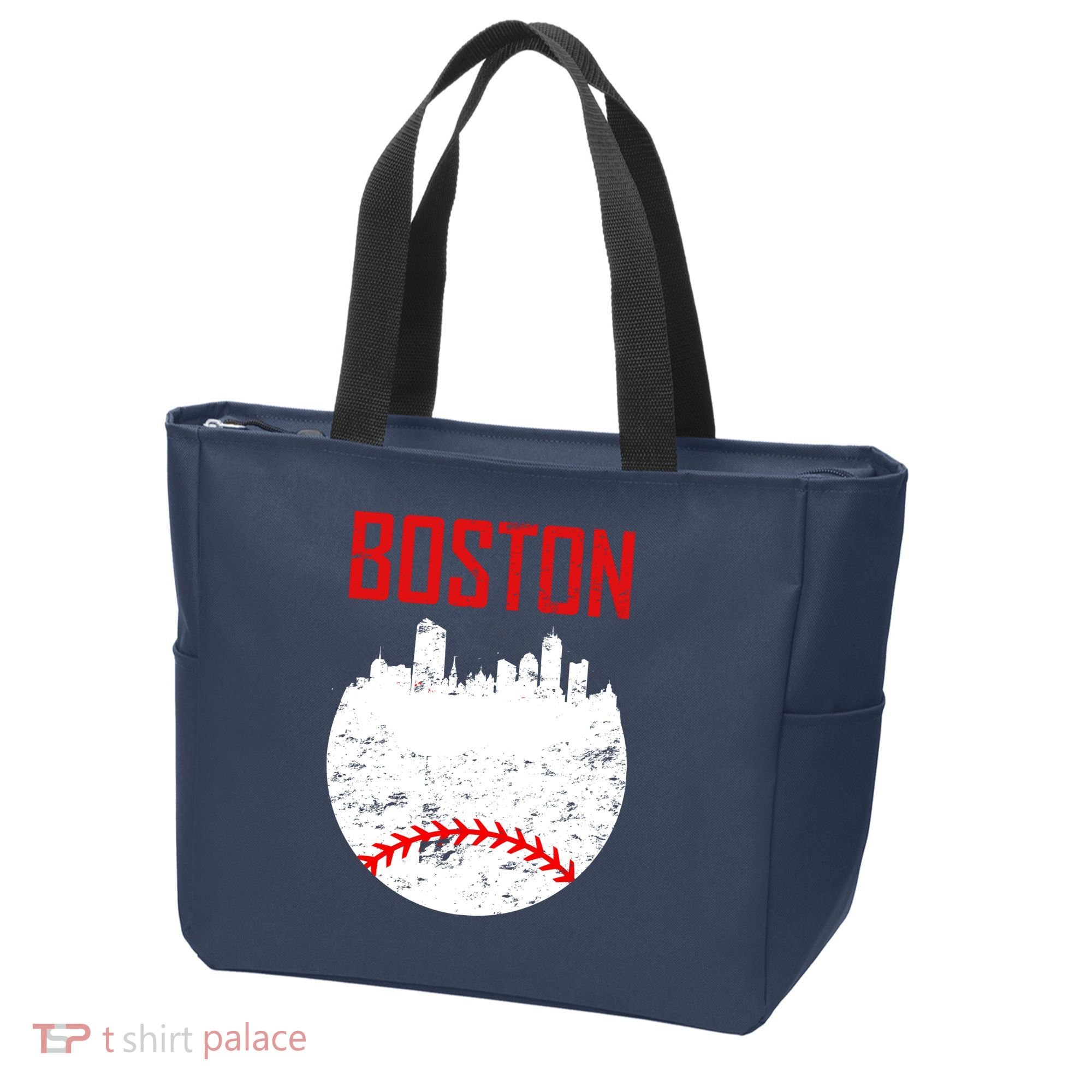 Boston Baseball City Tote Bag