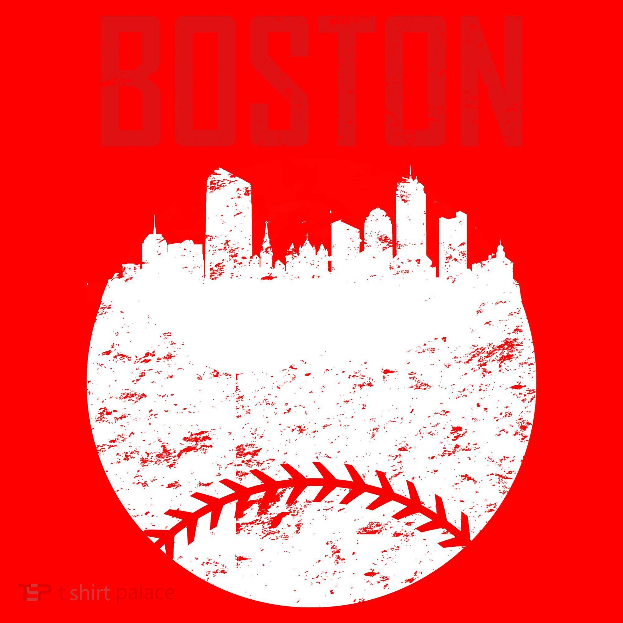Boston Baseball City Santa Hat