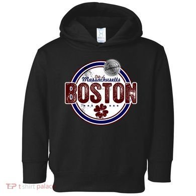 Boston Land of the Free Logo Toddler Hoodie