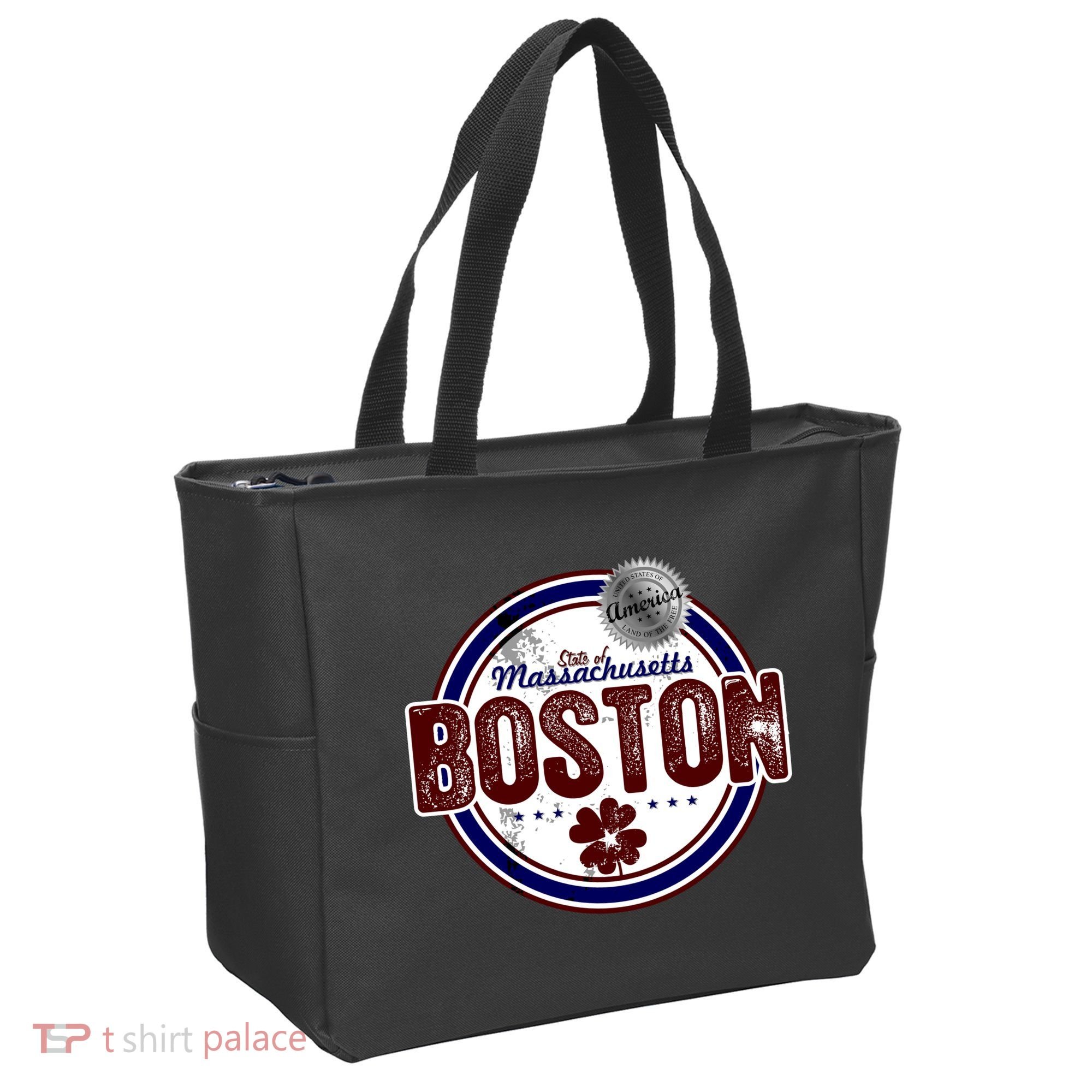 Boston Land of the Free Logo Tote Bag