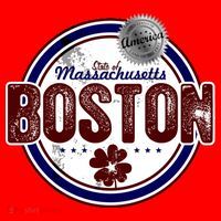 Boston Land of the Free Logo Santa Hat thumb 1
