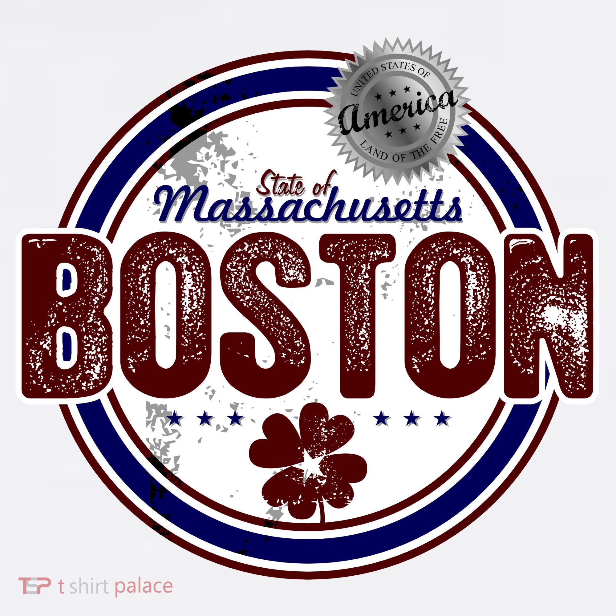 Boston Land of the Free Logo Apron