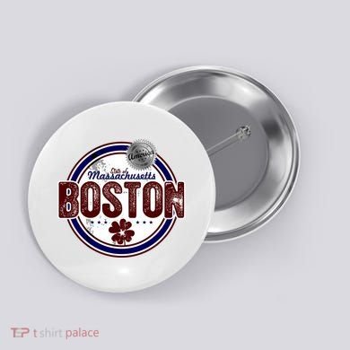 Boston Land of the Free Logo Button