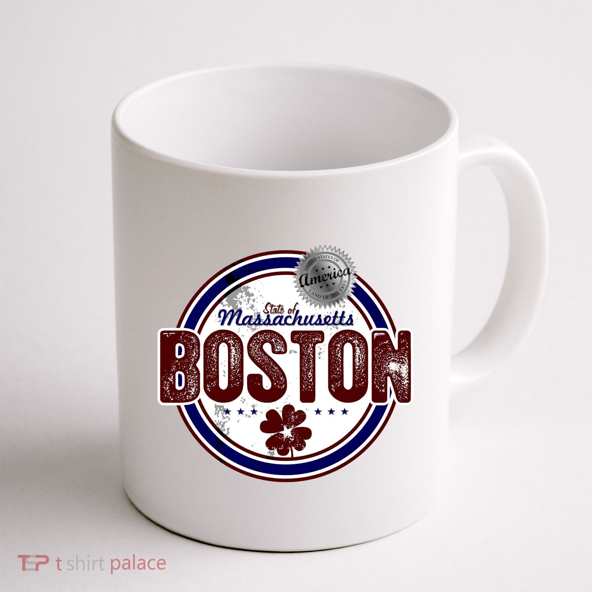 Boston Land of the Free Logo Coffee Mug