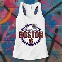 Boston Land of the Free Logo Women's Tank Top thumb 3
