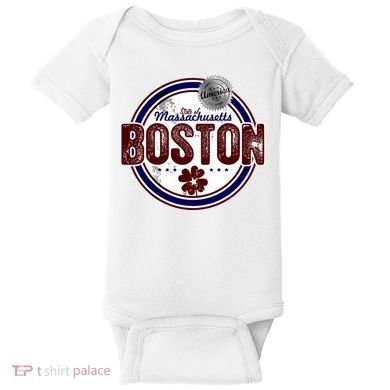 Boston Land of the Free Logo Baby Bodysuit