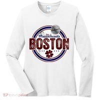 Boston Land of the Free Logo Women's Long Sleeve Shirt thumb 0