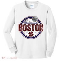 Boston Land of the Free Logo Kids Long Sleeve Shirt thumb 0