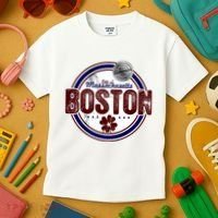 Boston Land of the Free Logo Kids T-Shirt thumb 3