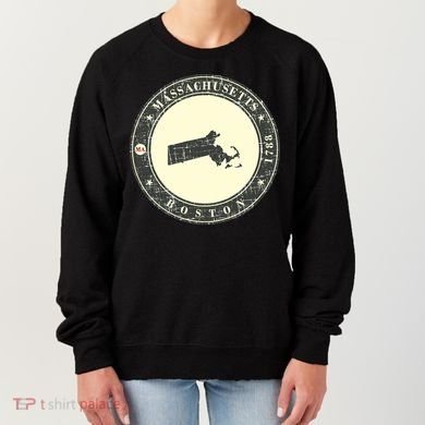 Boston Massachusetts Retro Women's Sweatshirt
