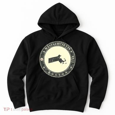 Boston Massachusetts Retro Hoodie