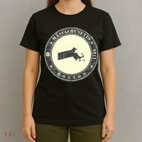 Boston Massachusetts Retro T-Shirt thumb 4