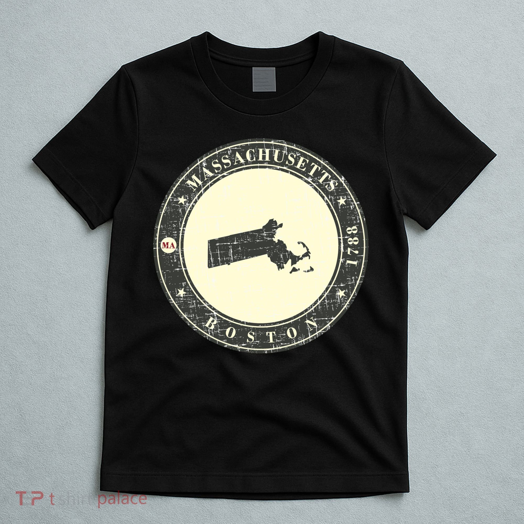 Boston Massachusetts Retro T-Shirt