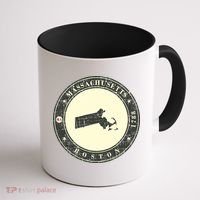 Boston Massachusetts Retro Coffee Mug thumb 1
