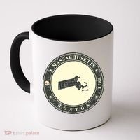 Boston Massachusetts Retro Coffee Mug thumb 0