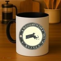 Boston Massachusetts Retro Coffee Mug thumb 4