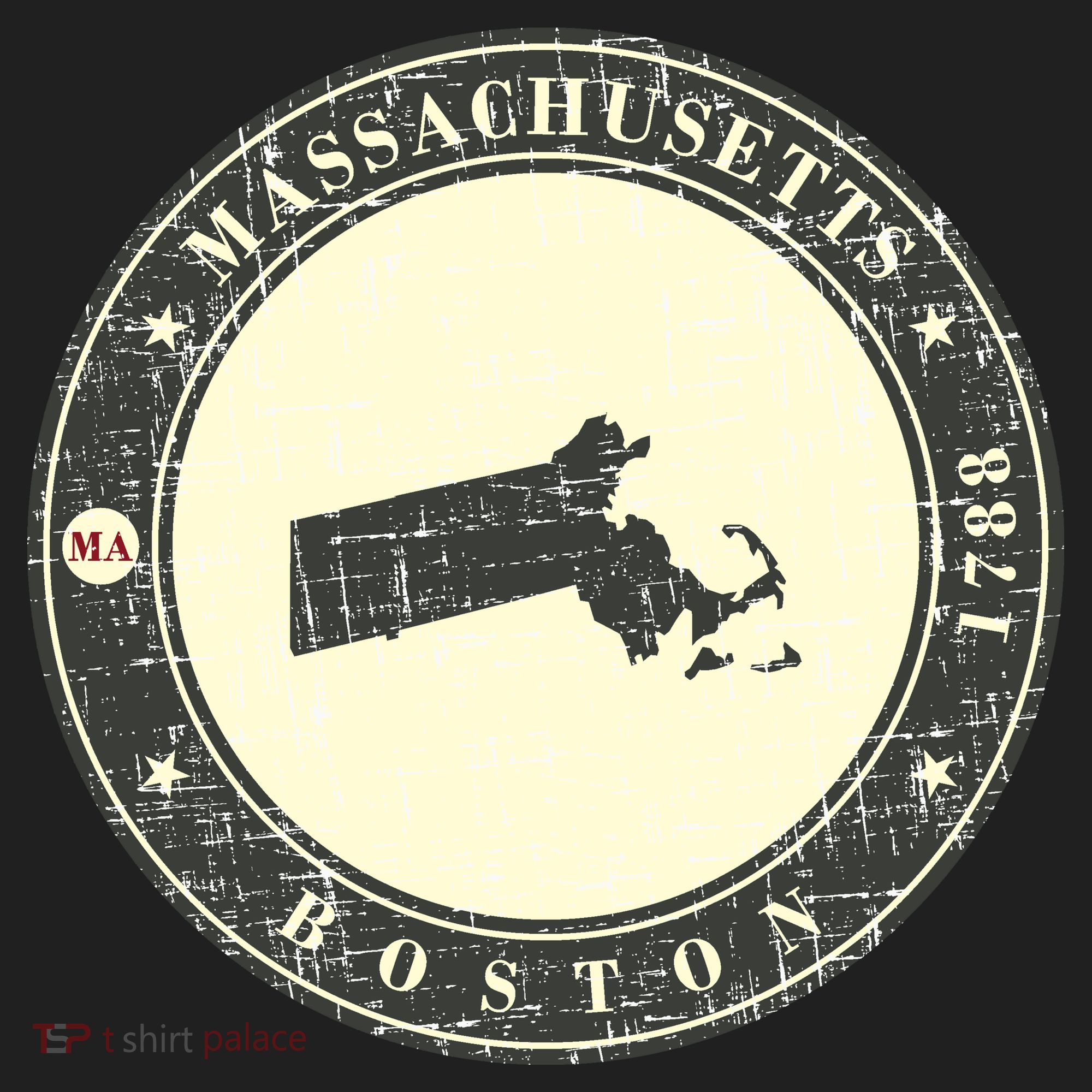 Boston Massachusetts Retro Beanie