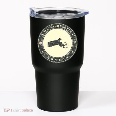 Boston Massachusetts Retro Tumbler