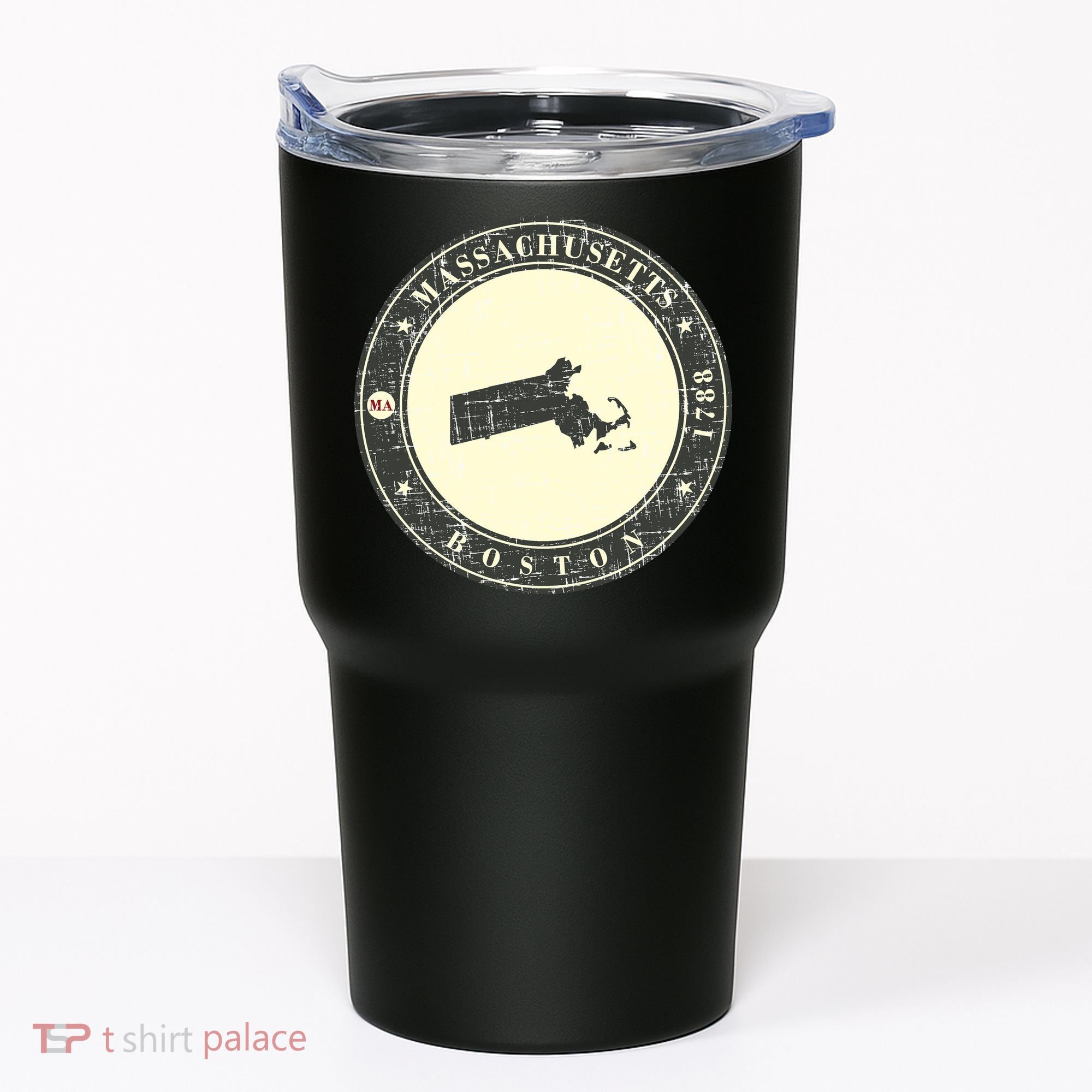 Boston Massachusetts Retro Tumbler