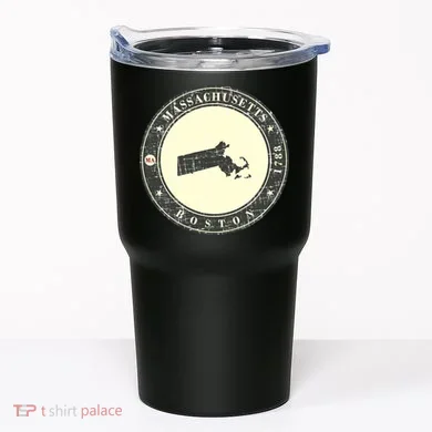 Boston Massachusetts Retro Tumbler
