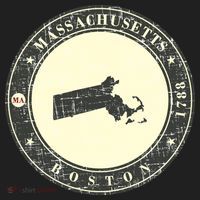 Boston Massachusetts Retro Tumbler thumb 3