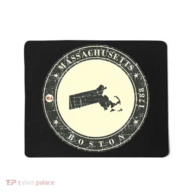 Boston Massachusetts Retro Mousepad
