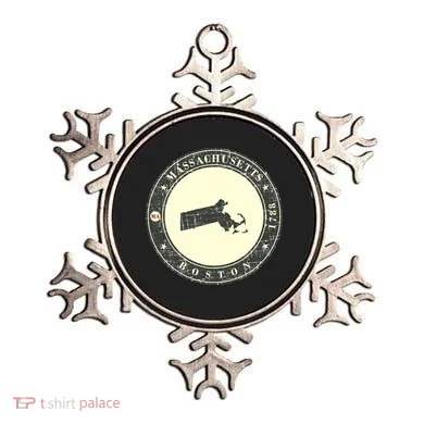 Boston Massachusetts Retro Ornament
