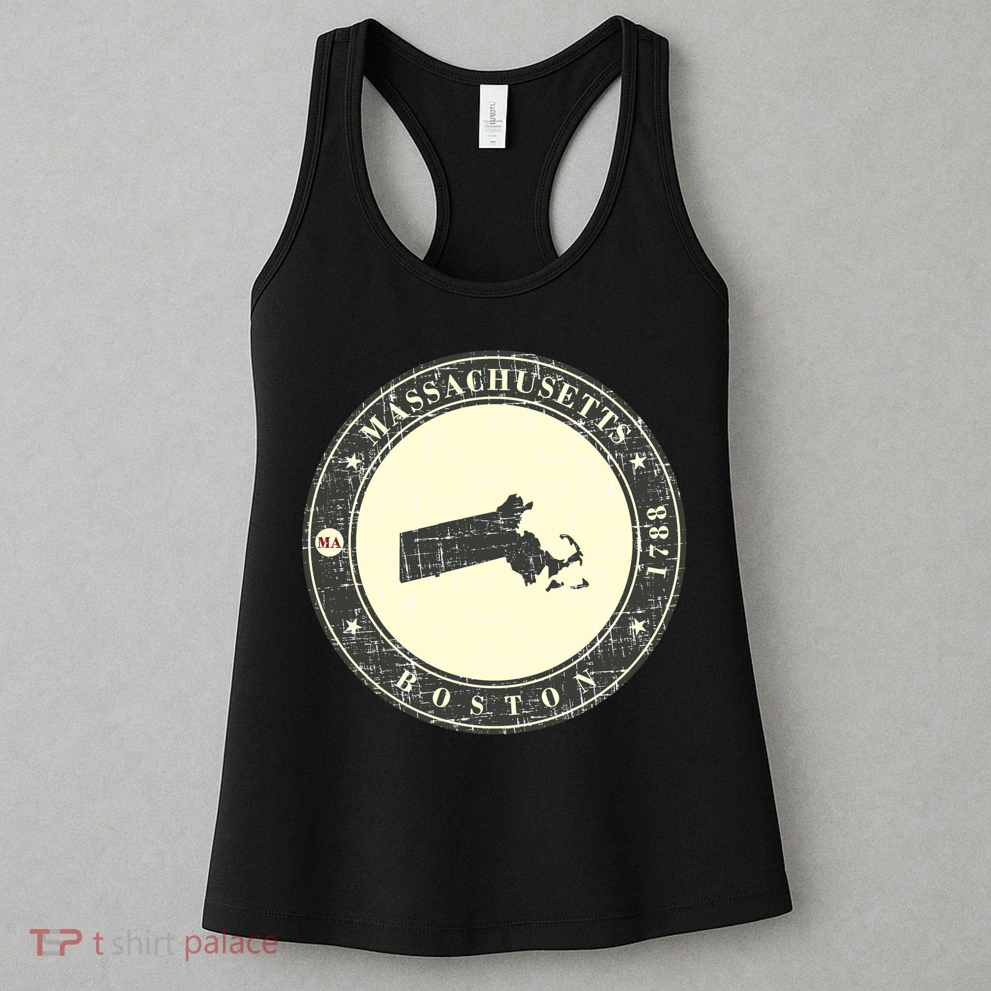 Boston Massachusetts Retro Women's Tank Top
