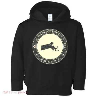 Boston Massachusetts Retro Toddler Hoodie
